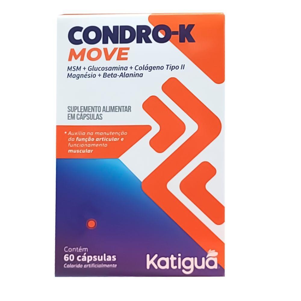 CONDRO-K MOVE MSM + GLUC + COLAG + MAGN COM 60 CÁPSULAS