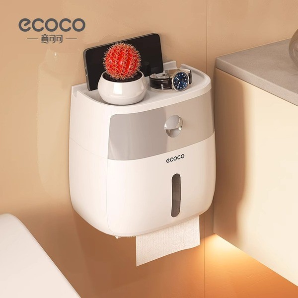 suporte para papel higiênico porta papel higiênico dispenser papel higiênico Caixa de lenço de papel de parede de papel higiênico à prova d'água de papel higiênico sem perfuração