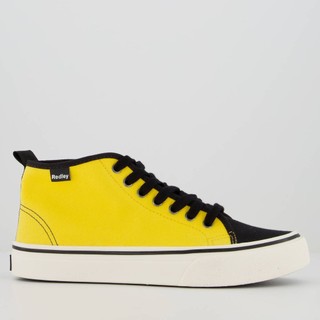 Tênis Redley Originals Bicolor Cano Médio Amarelo e Preto em Oferta na Shopee