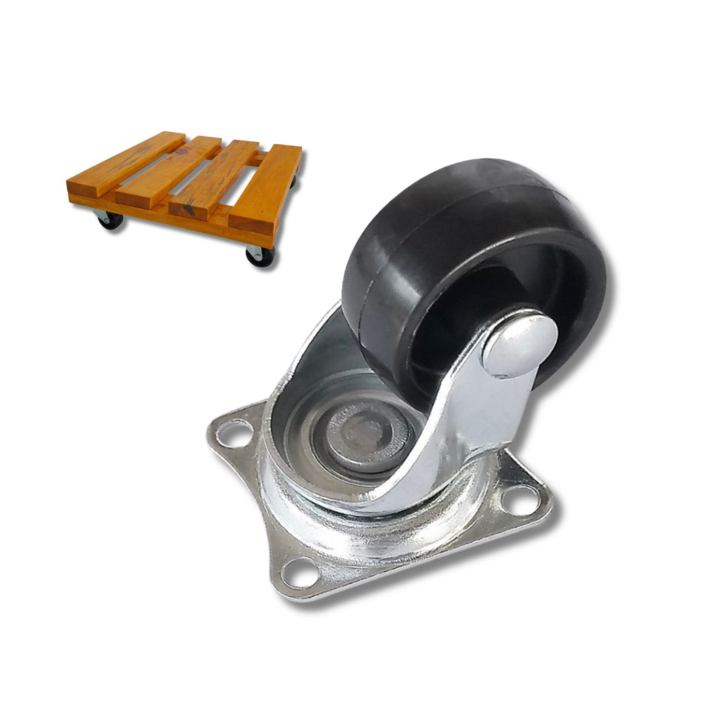 Kit com 30 Rodinhas Giratórias para Móveis rodizio Vaso de Plantas Mini Rodízio 32mm + Parafusos em Oferta na Shopee