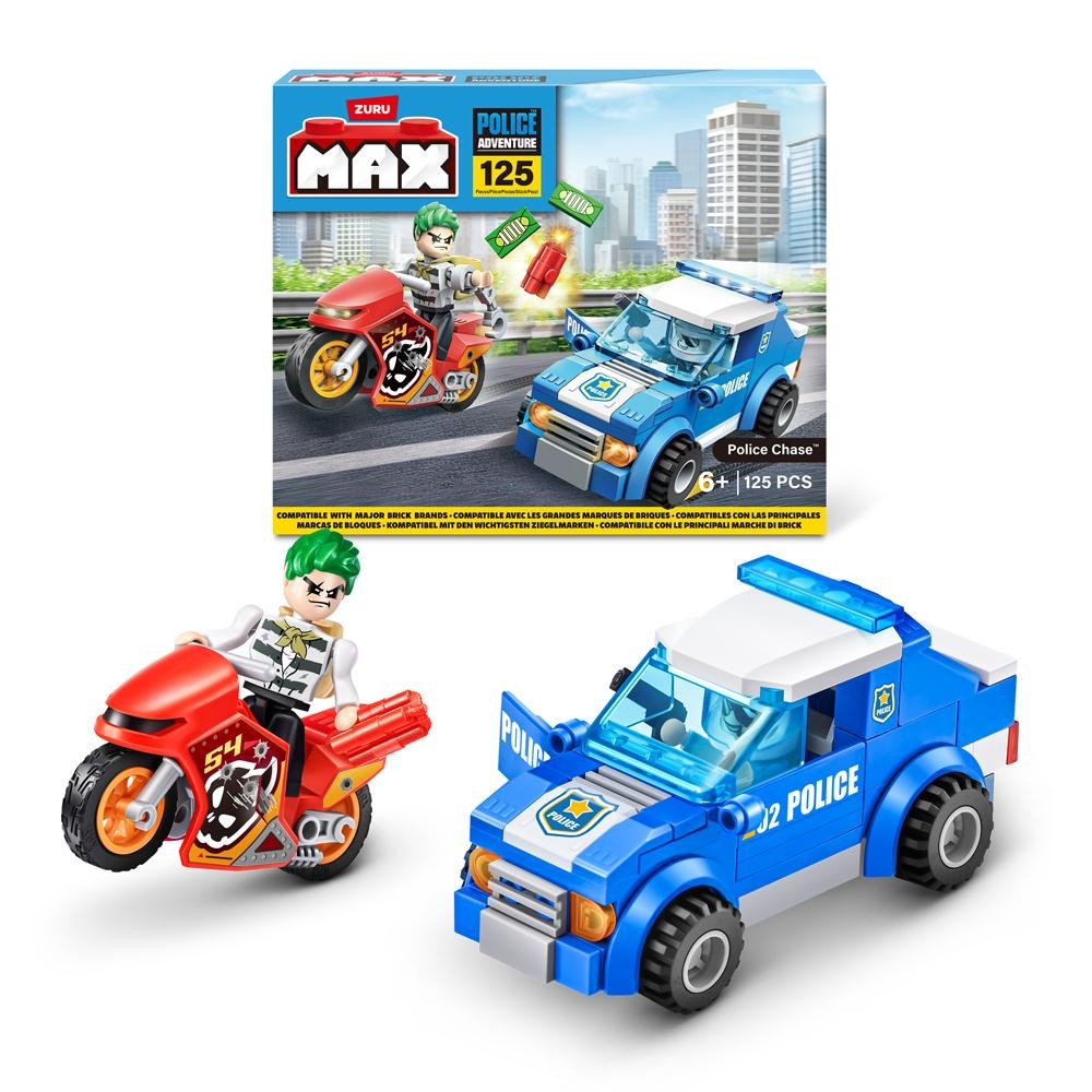Blocos de Montar Max City Police Chase - 125 peças em Oferta na Shopee