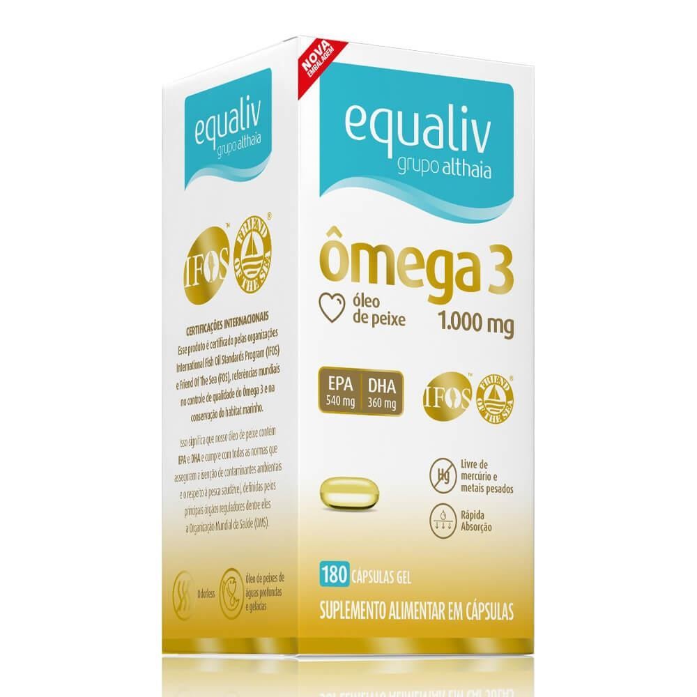 EQUALIV ÔMEGA 3 COM 180 CÁPSULAS