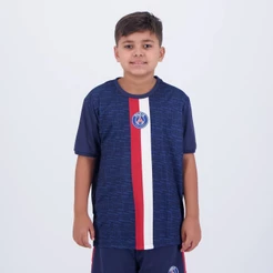 Camisa PSG Illuvium Infantil Azul Marinho