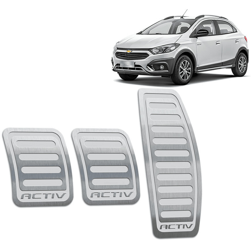 Pedaleira Onix Activ 13/19 Manual Aço Inox - Não fura o pedal