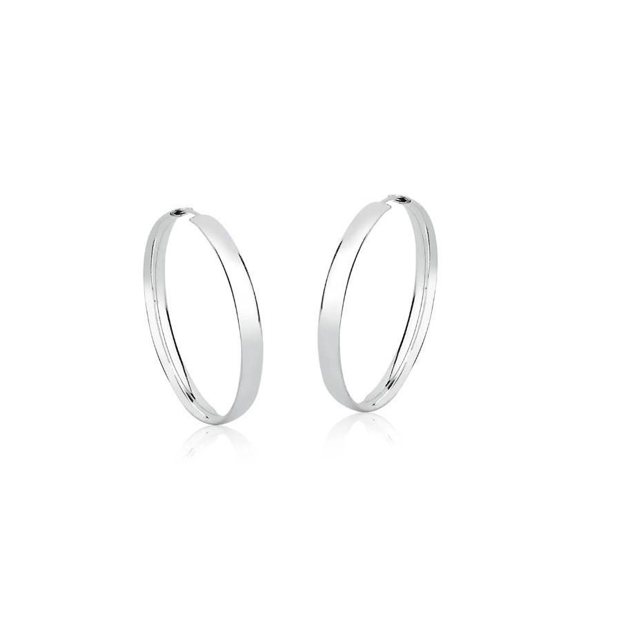 Brinco argola redonda larga 3,2cm