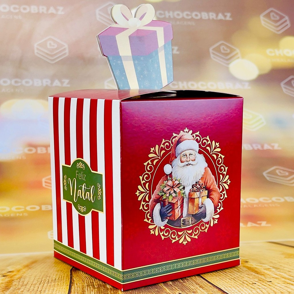 10 CAIXA P/ DOCES NATAL POP UP  NOEL  ID5100 (NATAL IDEIA 2025) - Stationery