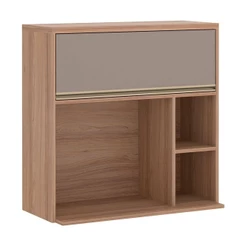 Armário Aéreo Nicho para Micro-ondas 1 Porta Luciane Yara 80cm
