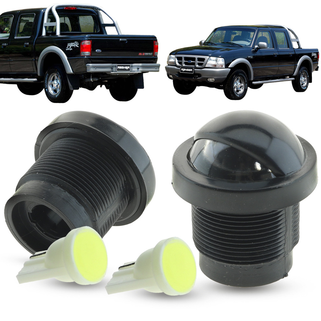 Par de Lanterna Luz de Placa + LED Ford Ranger 1998 a 2009 F1000