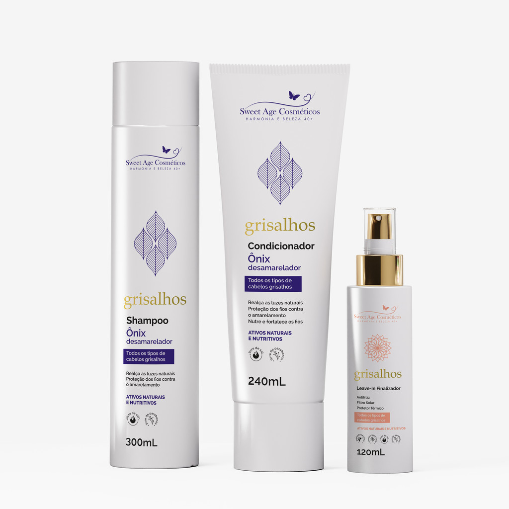 Kit Onix Desamarelador Shampoo+Condicionador+Spray Finalizador