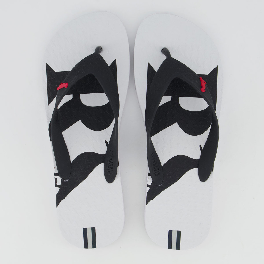Chinelo Reserva Logo Branca e Preta