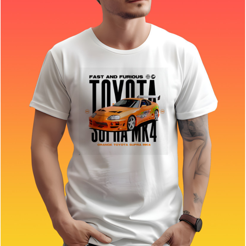 Camisa Camiseta Carro Toyota Supra MK4 Fast & Furious Blusa Unissex