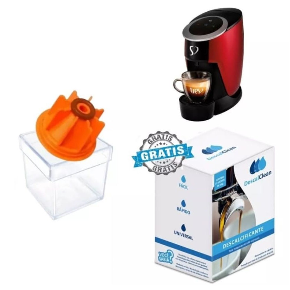 Cápsula Retrolavagem + Descalcificante Compatível com Cafeteira Touch da Três Corações