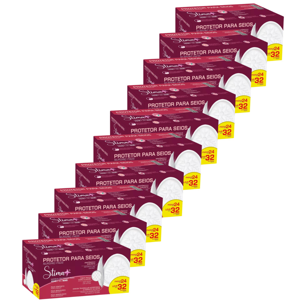 KIT 320 UNIDADES DE PROTETOR ABSORVENTE PARA SEIOS STIMA +