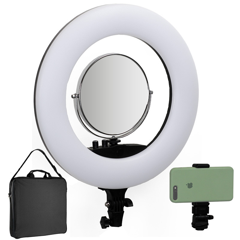 Ring Light Lumi Iluminador LED + Espelho e Suporte Celular - LF-R480