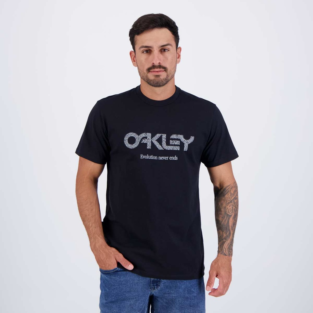 Camiseta Oakley Coral Organic Surf Preta - Men Clothes