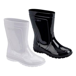 Galocha Feminina Limpeza Bota Leve Grendene 0345 Pega Forte Branca ou Preta em Oferta na Shopee
