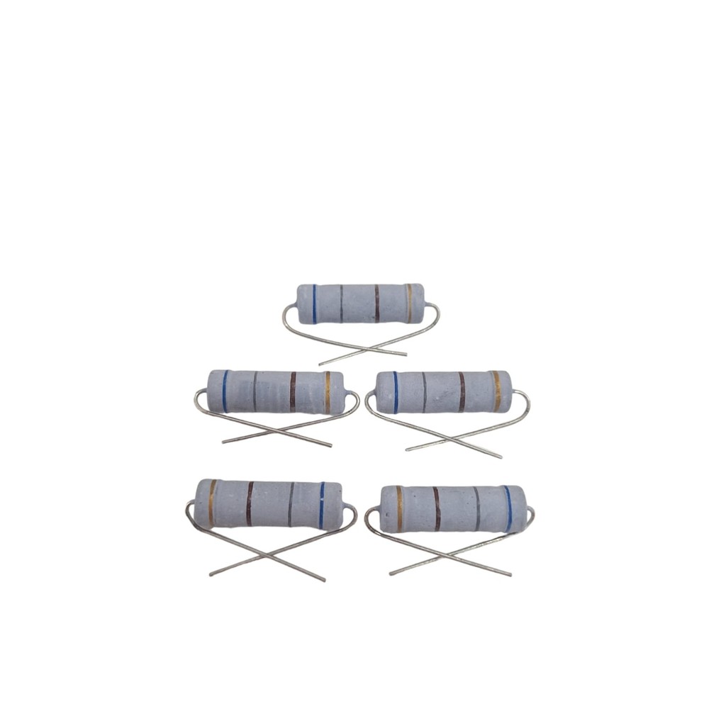 05 Resistor de Potência 680R 5W 5% Filme de Carbono
