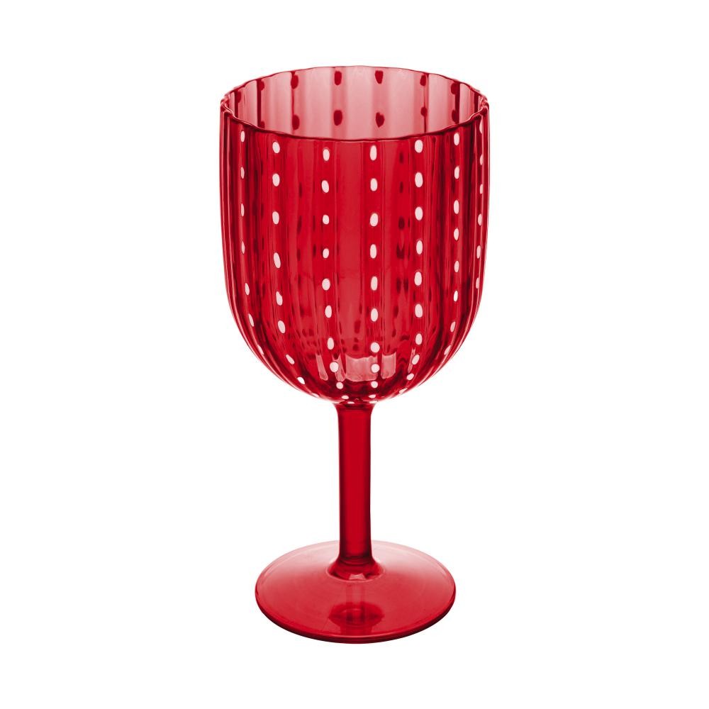 Taça Wolff Orquídea de Acrílico Vermelha 350ml em Oferta na Shopee