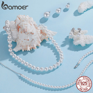 Colares Bamoer 925 Sterling Sliver Joias De Pérolas Eternas Presentes Para Mulheres em Oferta na Shopee