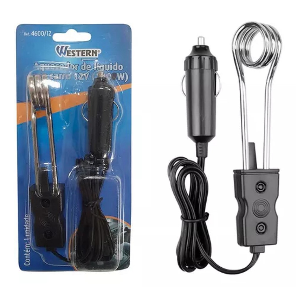 Ebulidor Aquecedor De Água Para Carro 12V Mergulhão Rabo-quente 120W