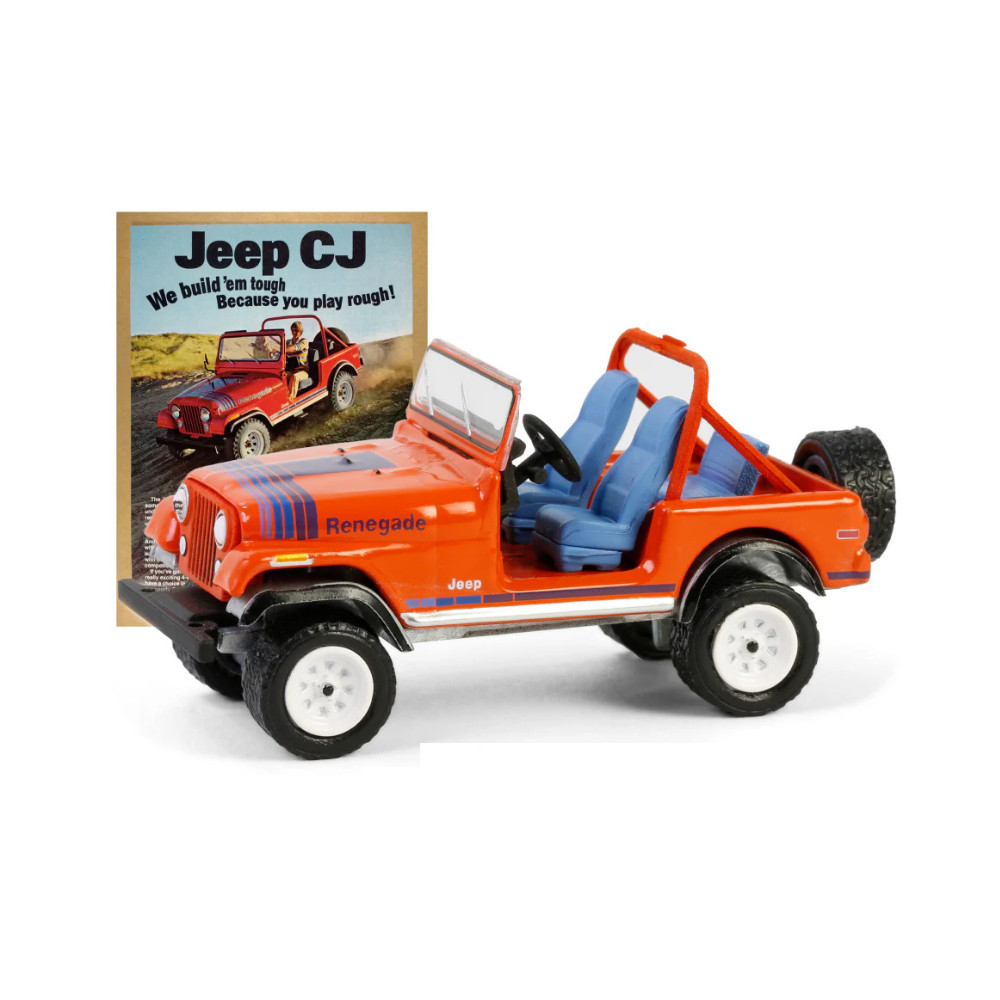 Miniatura Jeep CJ-7 Renegade 1979 - Vintage AD Cars Série 11 - Greenlight - 1:64
