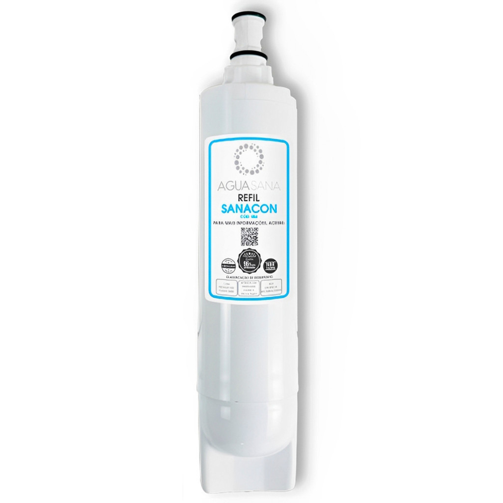 Filtro Refil Purificador Para Consul Sanacon Bateria Prata Coloidal Carvão Ativado Aguasana