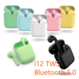 Fone De Ouvido I12 Tws Bluetooth 5.0 Com Microfone Para IOS Android Recarregável Sem Fio