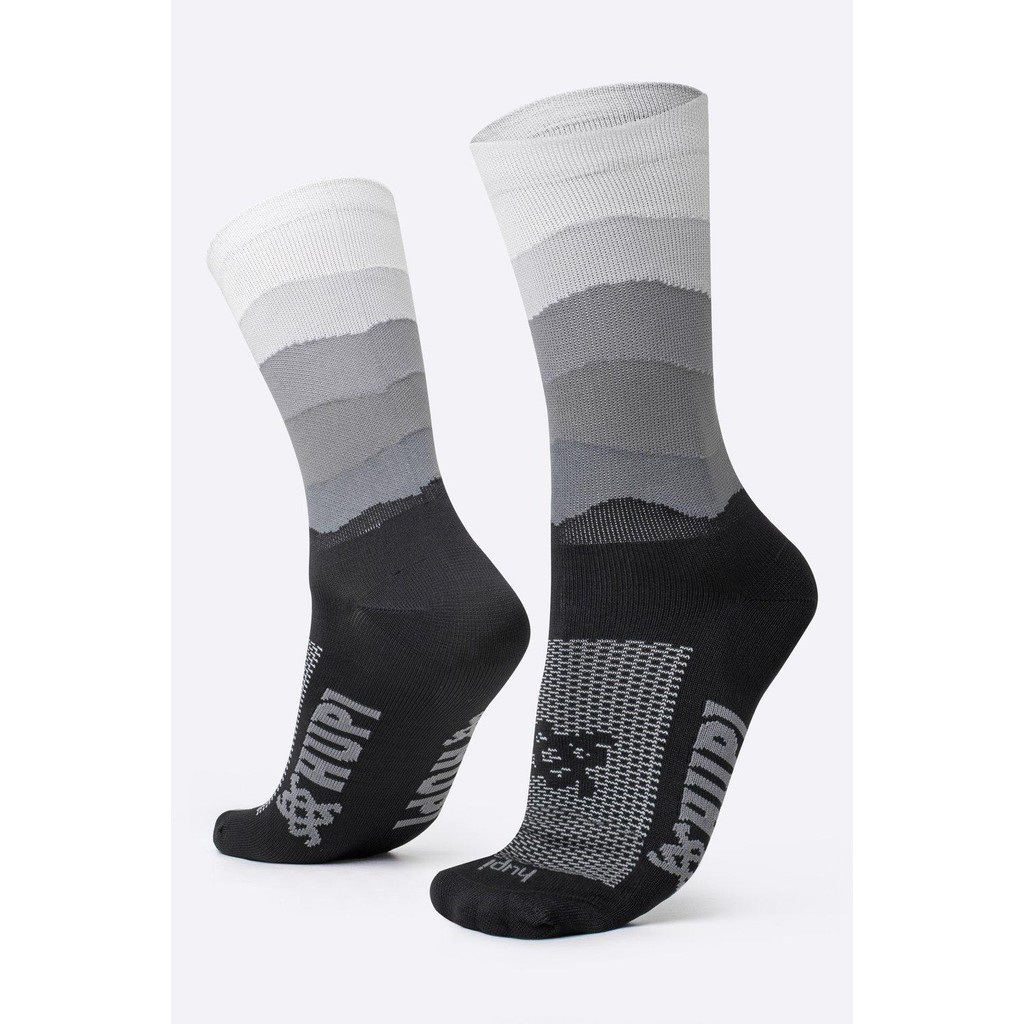 Meia HUPI Colors Preto e Cinza