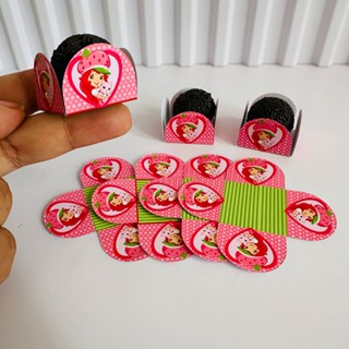 Forminha de Doces Moranguinho Personalizada no Tema /Lembrancinha de Festa /Aniversário em Oferta na Shopee