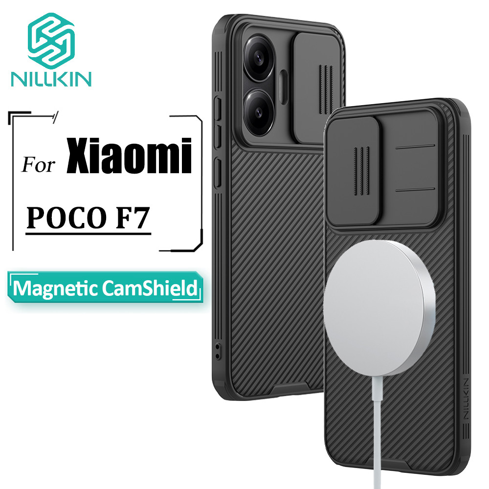 Nillkin Capa Magnética Para Xiaomi Poco F7 CamShield Pro Proteção Deslizante De Câmera Traseira À Prova De Choque - Mobile & Gadgets