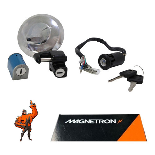 Kit Conjunto Travas Chave de Ignição Honda Cg 125 Titan Cargo 1995 1996 1997 1998 1999 Original Magnetron em Oferta na Shopee