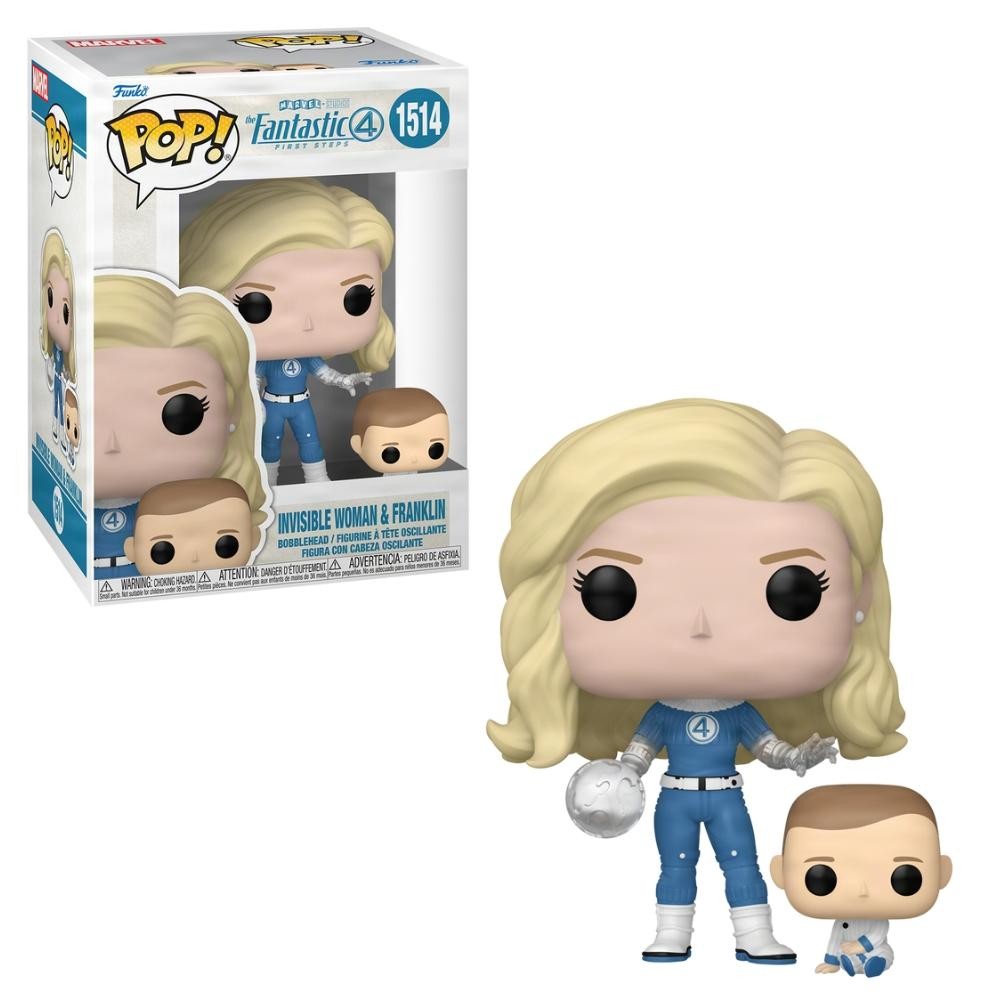Boneco Funko Pop! Quarteto Fantástico Mulher Inv e Franklin - Hobbies & Collections