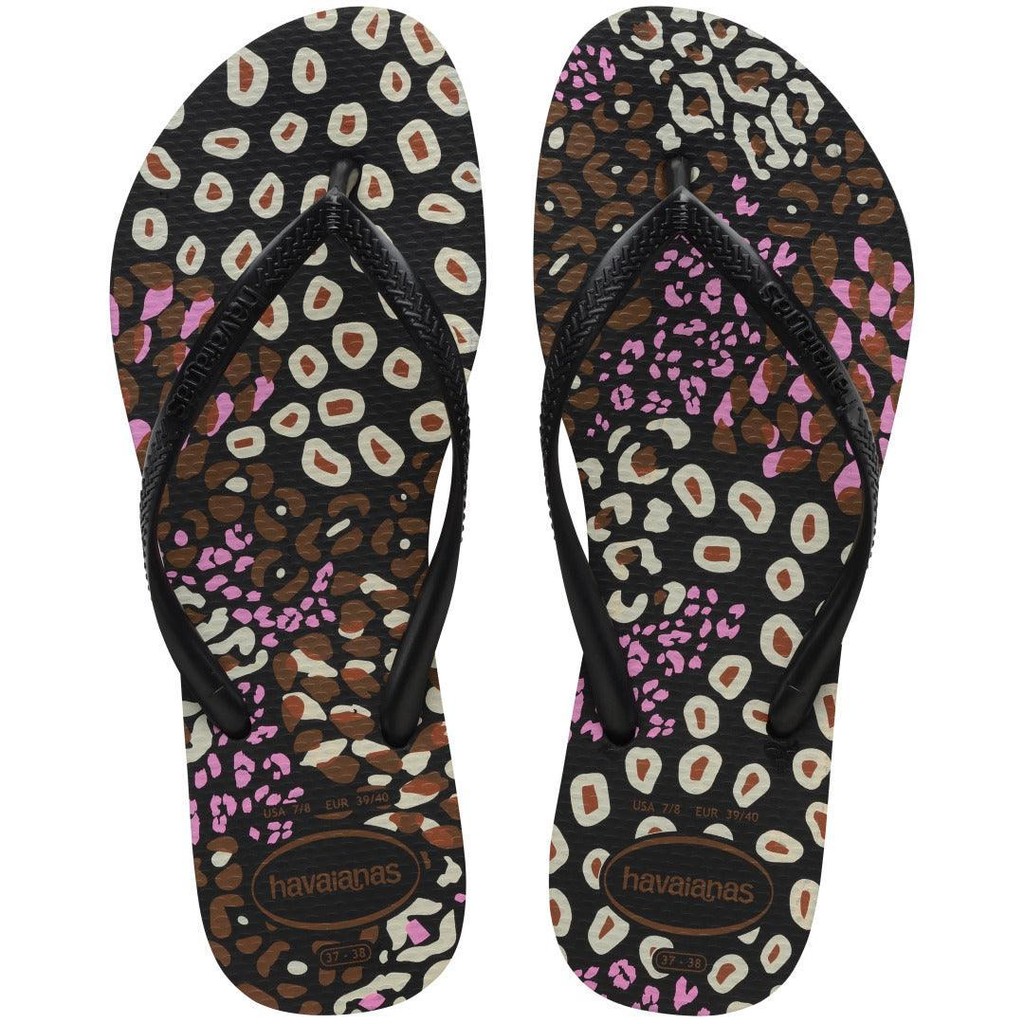 Chinelo Havaianas Slim Animals Adulto Bege