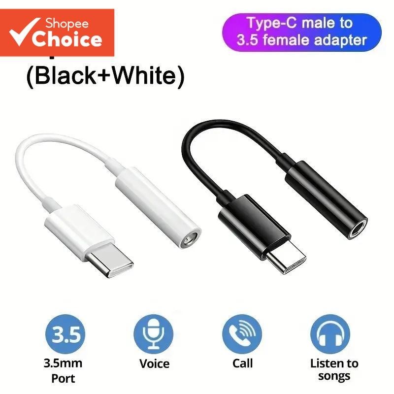 [Shopee Choice] Adaptador De Áudio USB C Para 3.5 Mm TypeC Cabo Auxiliar Fone De