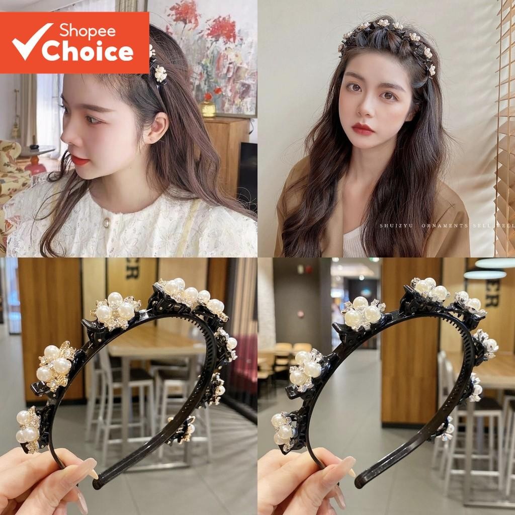 Novo Grampo De Cabelo Trançado Bandana Franja Estilo Acessório Preguiçoso