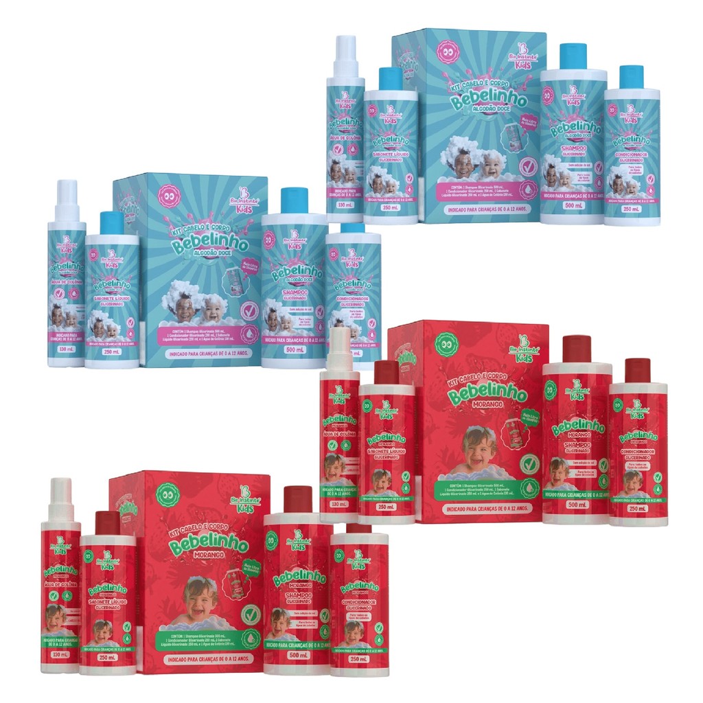 Kit Bebelinho kids Bio Instinto A Sua Escolha (04 Unidades) em Oferta na Shopee