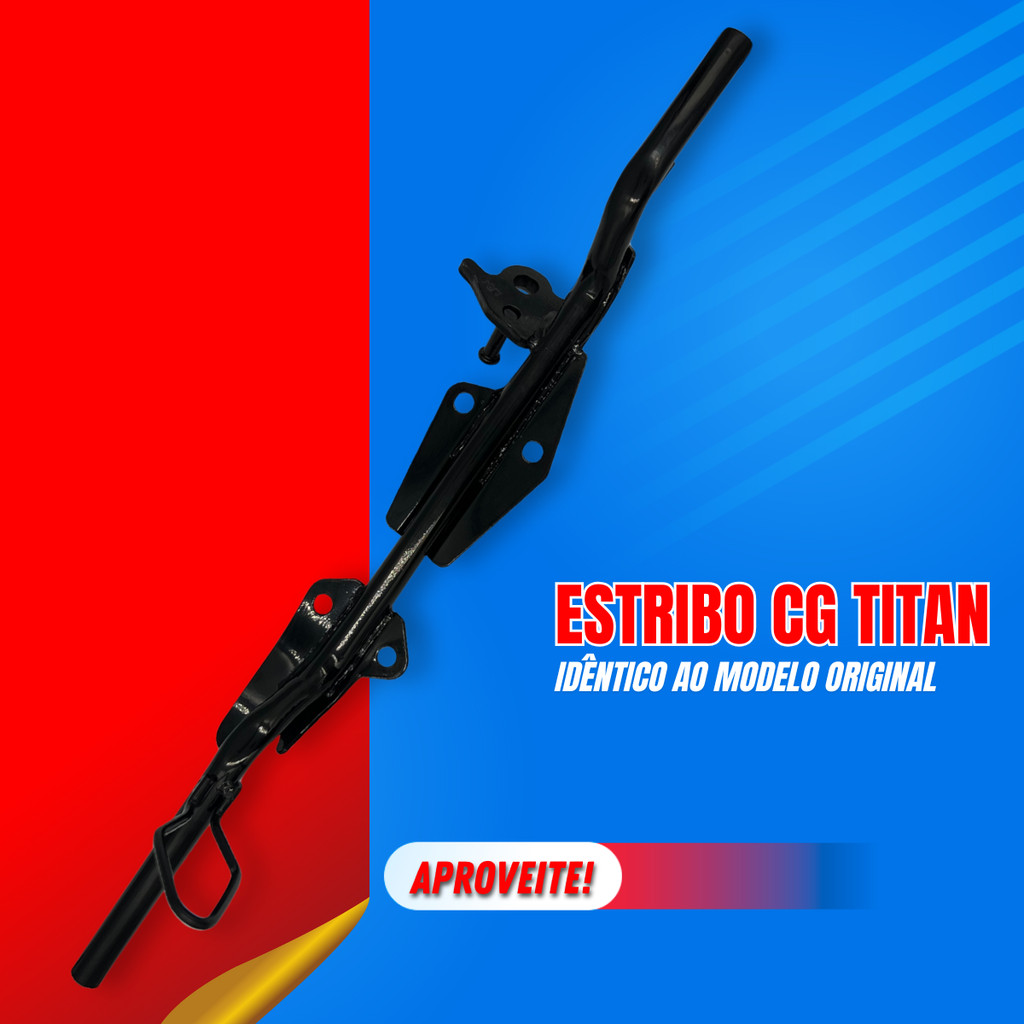 Estribo Pedal Apoio CG Titan Fan Start 150 160 2014 a 2025 · foto 2
