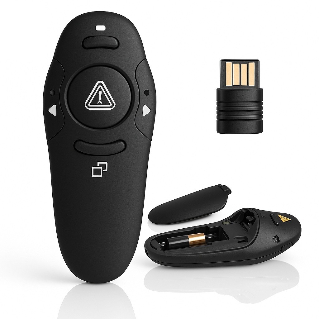 Controle Apresentador Caneta de Slide Sem Fio Passador Power Point Aula Palestra Com Laser em Oferta na Shopee