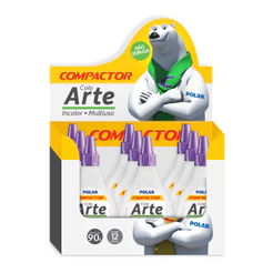 Cola Polar Arte 90g Incolor Multiuso Caixa 12 Un. Compactor