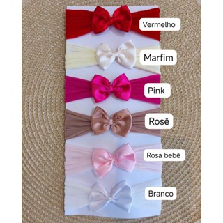TIARA BEBE LACINHO MATERNIDADE KIT COM 6 em Oferta na Shopee