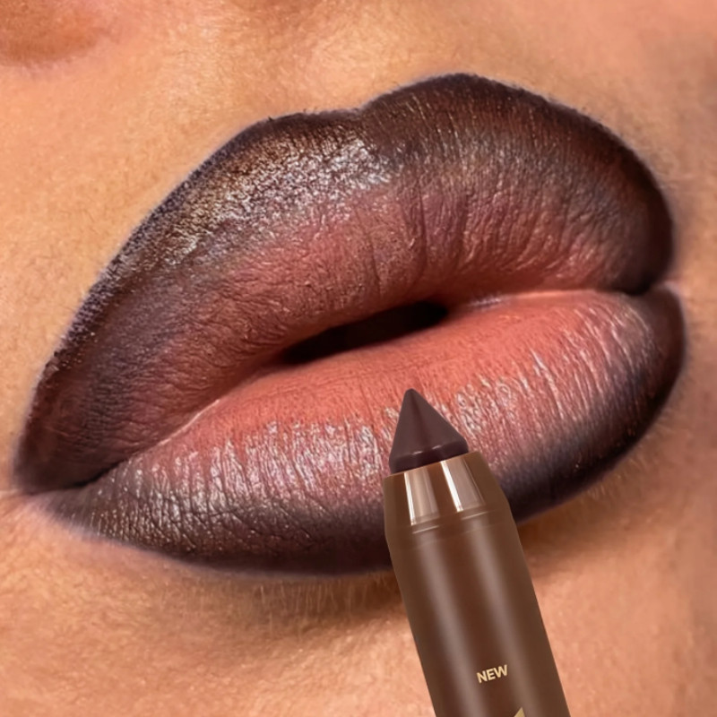 Lápis De Delineador Labial De Veludo FIT COLORS , Caneta De Batom Gradiente Cônico Fosco , Maquiagem Contorno Não Pegajo