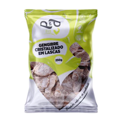 Gengibre Cristalizado em Lascas 250g - P&P