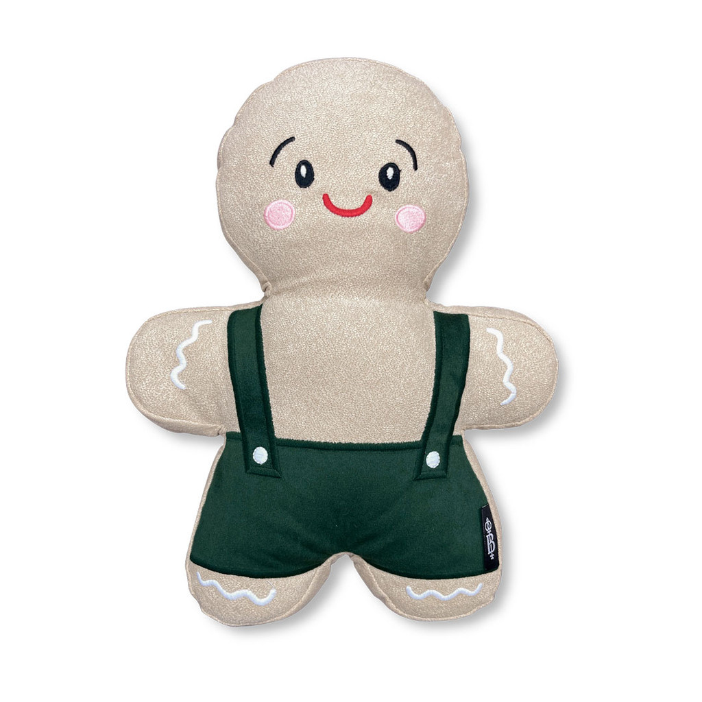 Almofada Natalina Ginger Bem Jr. c/ Bordado e Aplicação 26x33cm