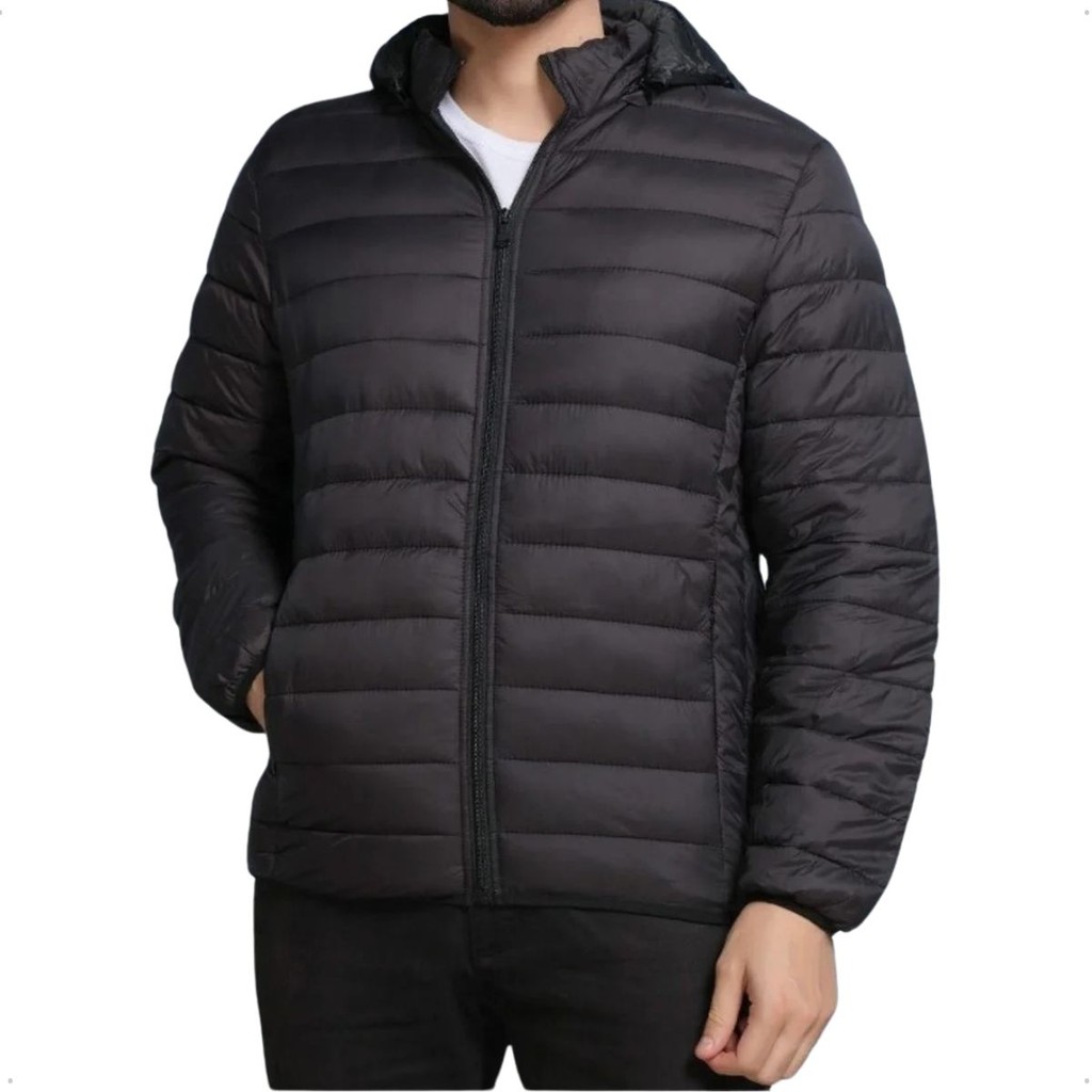 Bobojaco Masculino Preto Impermeável Gola Alta Blusa De Frio Térmica Promoção Inverno Blusa Casaco Puffer Moto