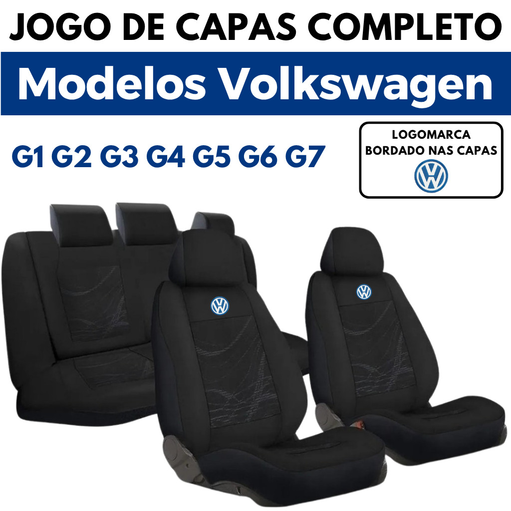 Capa Banco Automotivo Volkswagen Gol G1 G2 G3 G4 G5 G6 G7 Carro Tecido Grosso VW