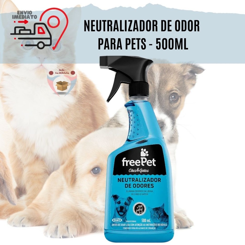 Freepet Neutralizador de Odores Start 500ml – FreePet Elimine maus odores Cães e Gatos Elimina Odores De Urina Xixi