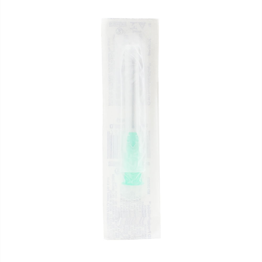 Agulha Descartável BD Estéril 0,80mm x 25mm 21G com 1 Unidade - Health