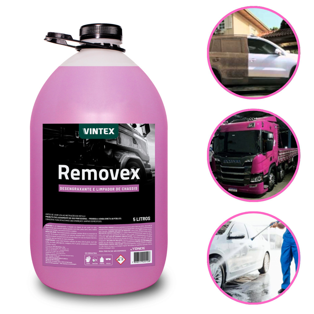 Removex 5 litros Vintex - Desengraxante e Limpador Remove Sujeiras Pesadas em Oferta na Shopee