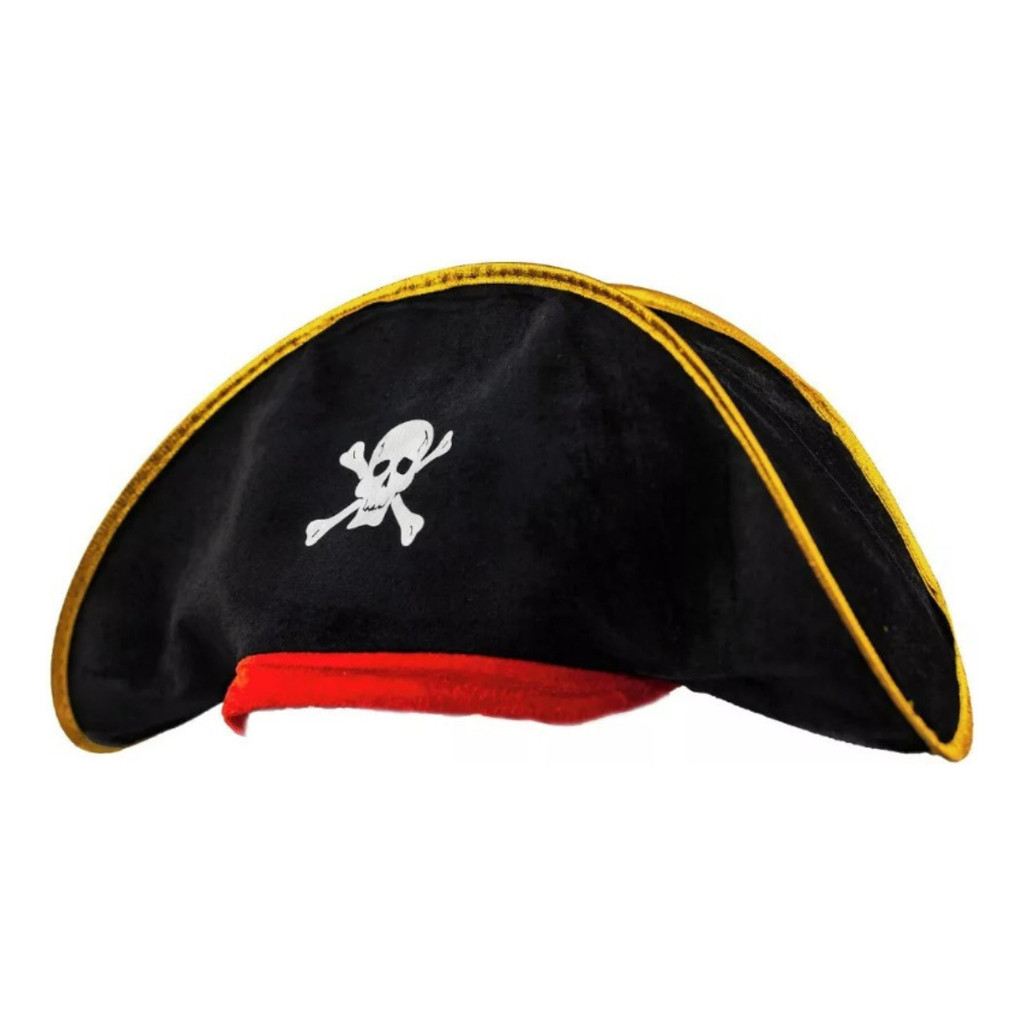 Chapéu Fantasia Pirata Com Lenço Carnaval Festa em Oferta na Shopee