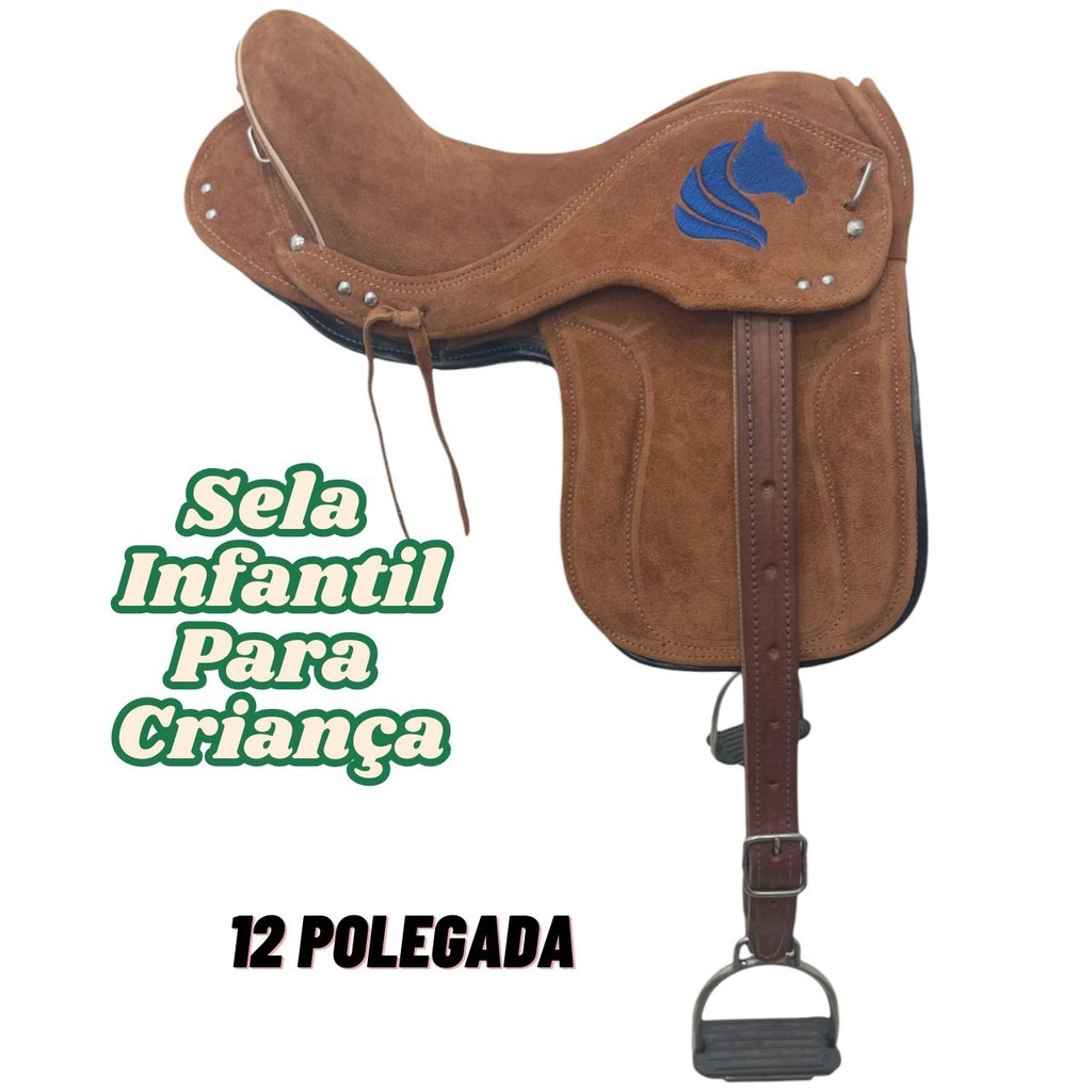 Sela Infantil Para Criança Cavalo 12 Polegada Barata Para Pônei Passeio